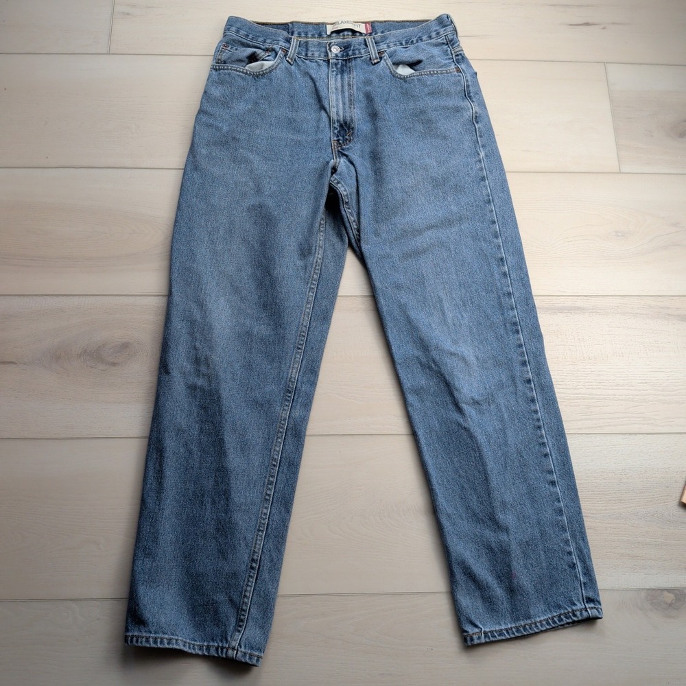 Vintage Levis 550 Jeans Mens 34x32 (Fits 32x32) Relaxed Fit Blue Denim‎ Y2K